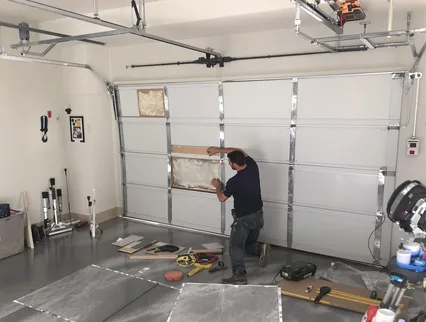 Garage Door Panel Repair in Tolland