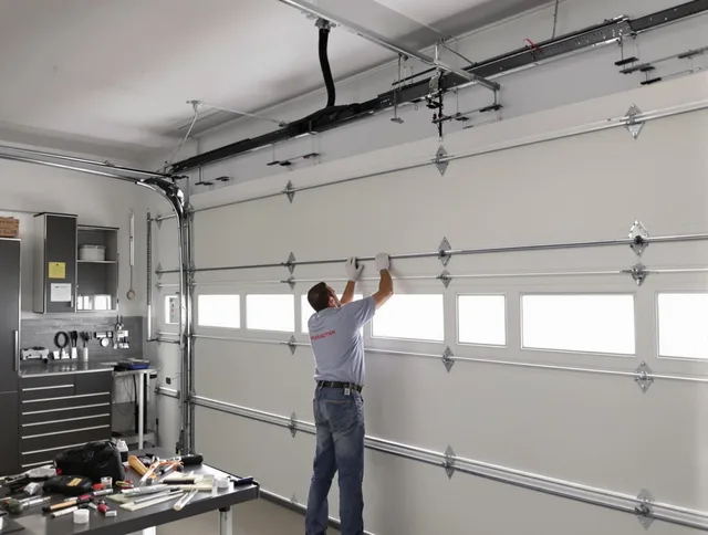 Garage Door Track Repair in Tolland