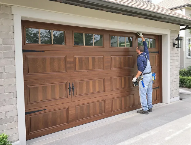Custom garage door showcase by Tolland Garage Door Repair in Tolland