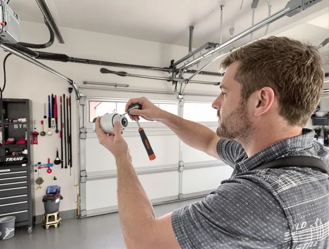 Garage door opener repair service by Tolland Garage Door Repair in Tolland